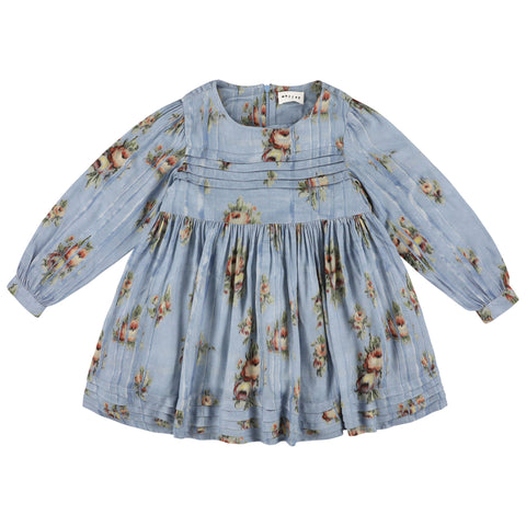 Morley Zakia Long Girls Dress Bleu