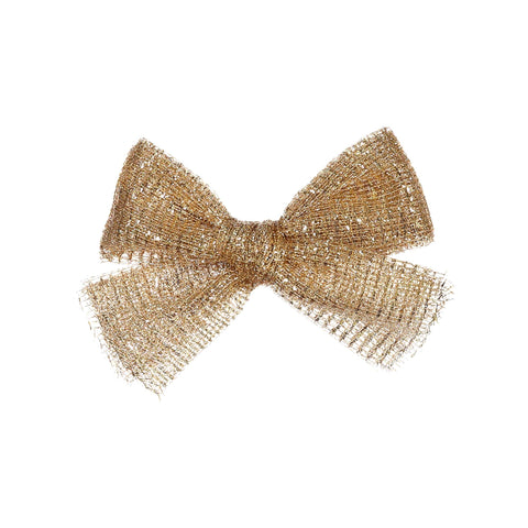 Knot Hairbands Tulle Bow Clip / Rose Gold