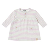 Tocoto Vintage Baby Knitted Dress Stripes Dark Pink