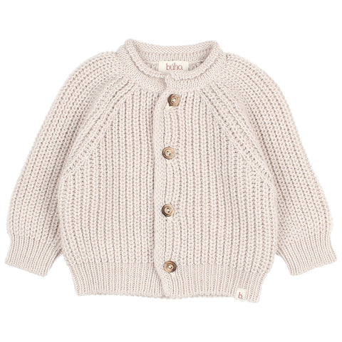 Buho BB Soft Knit Cardigan Natural