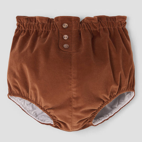 Popelin bloomer terracotta velvet high-waist || 26.1