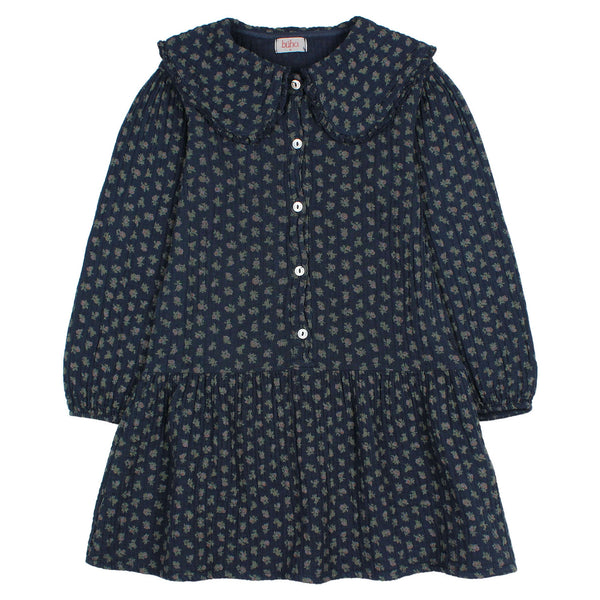 Buho Cottage Maxi Dress Navy