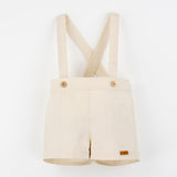 Popelin Off-White Shorts With Straps