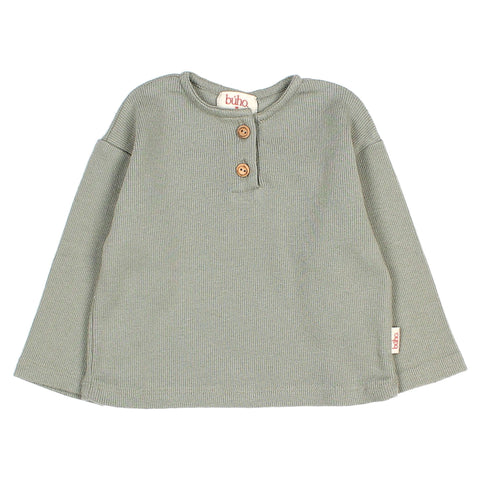 Buho BB Soft Rib T-Shirt Eucalyptus by Búho Barcelona
