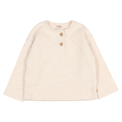 Buho BB Soft Rib T-Shirt Natural by Búho Barcelona