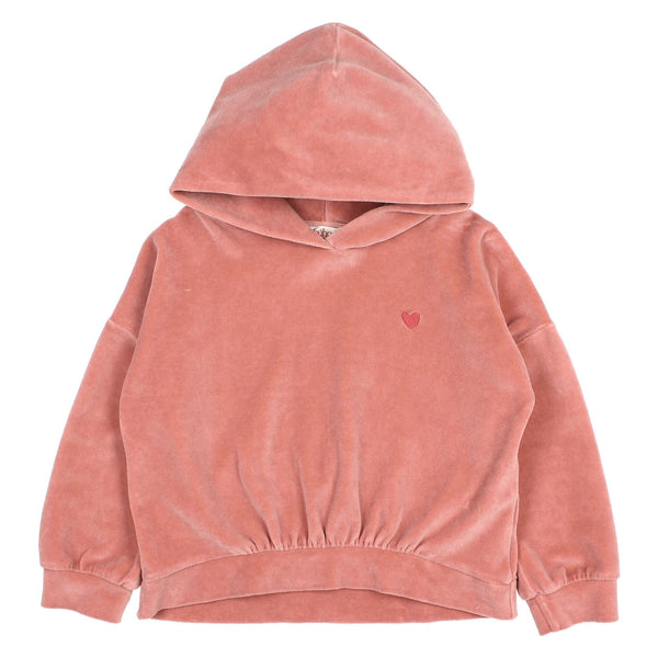 Buho Velvet Hoodie Peony