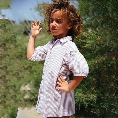 Be For All GIRL 3/4/S DRESS W/SHIRT