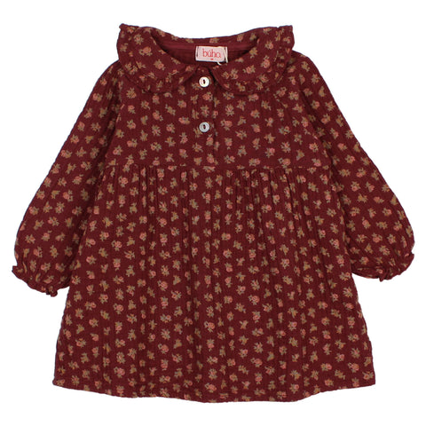 Buho BB Cottage Dress Pomegranate