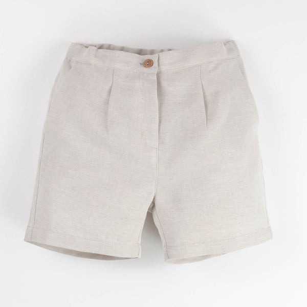 Popelin Sand Chino-Style Shorts