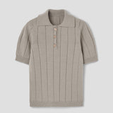 Popelin Beige Polo Shirt