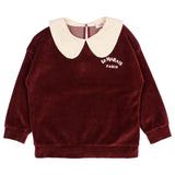 Buho Velvet Sweatshirt Pomegranate