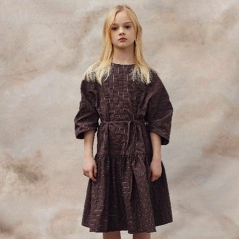Unlabel Flow Dress Chocolate Stripes