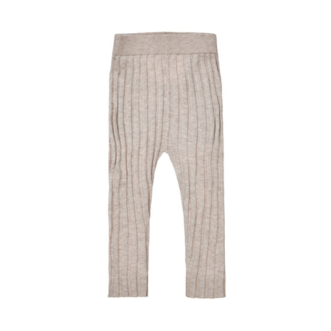 Fub Baby Rib Leggings Taupe Melange