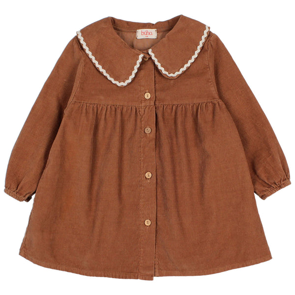 Buho BB Soft Velour Dress Cookie