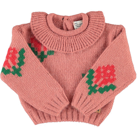 Piupiuchick Jacquard Sweater W/ Collar | Leggings