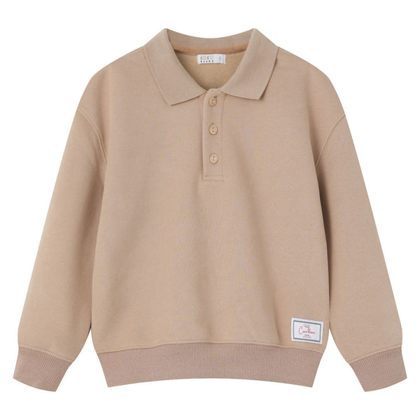 Coco Blanc Polo Sweatshirt Tan