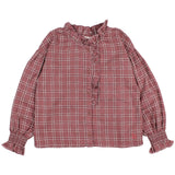 Buho Tartan Blouse Pomegranate
