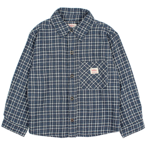 Buho Tartan Shirt Navy