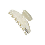 Knot Hairbands Seaglass Claw Clip // Cream Glass