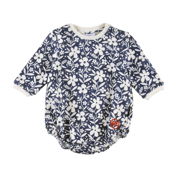 Loud Apparel Baby  Romper Relaxed Fit Flower Aop