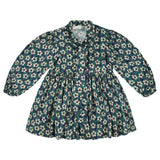 Morley Zas Long Girls Dress With Bow Navy