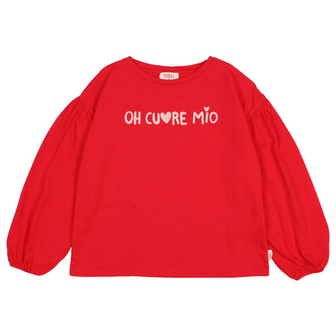 Buho Cuore T-Shirt Poppy Red by Búho Barcelona
