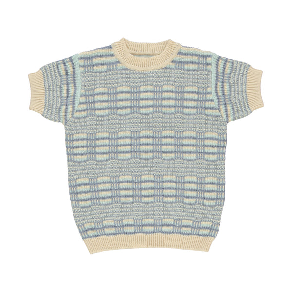 Bebe Organic Thomas Top Lagoon Knit