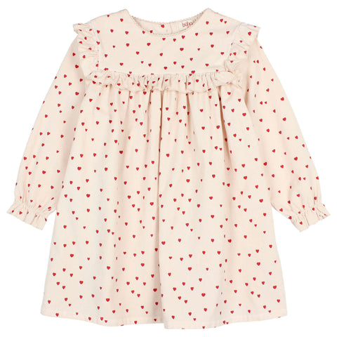 Buho Mini Cuore Dress Cream Pink