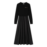 Coco Blanc Cabled Robe Black