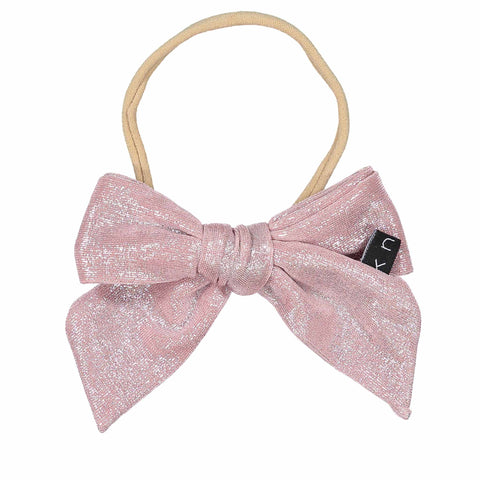 Knot Hairbands Glimmer Bow Band // Pink