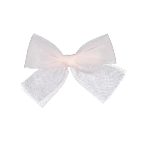 Knot Hairbands Tulle Bow Clip // Pale Pink
