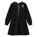 Coco Blanc Sweatshirt Dress Black