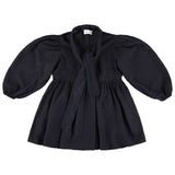 Morley Zas Long Girls Dress With Bow Bleu
