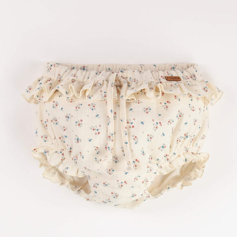 Popelin Floral Culotte With Frills