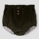 Popelin bloomer moss green velvet high-waist || 26.4