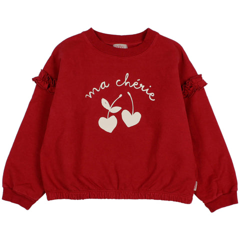 Buho Cherie Sweatshirt Cherry by Búho Barcelona