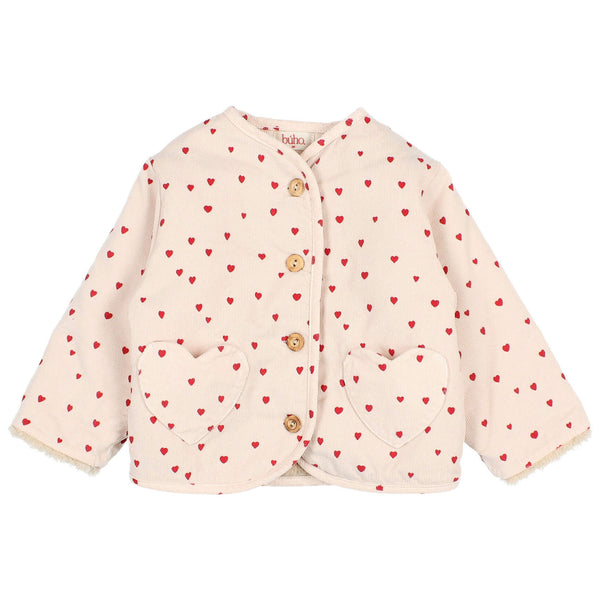 Buho BB Mini Cuore Jacket Cream Pink