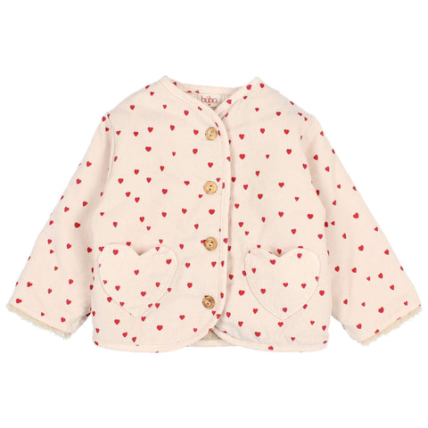 Buho BB Mini Cuore Jacket Cream Pink