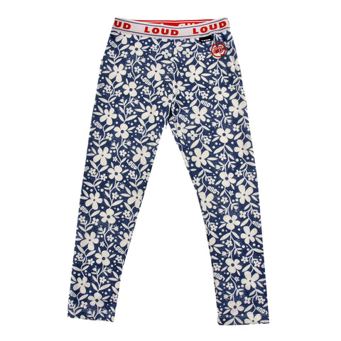 Loud Apparel Leggings Loud Elastic Waist Flower Aop