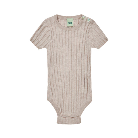 Fub Baby Rib Body Taupe Melange