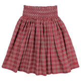 Buho Tartan Skirt Pomegranate