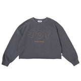 Tocoto Vintage Oversize Sweatshirt "Joy" Dark Grey