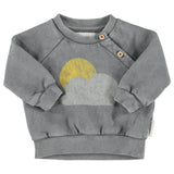 Piupiuchick Sweatshirt | Grey W/ Sun & Cloud Print