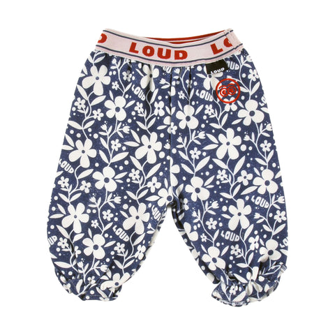 Loud Apparel Baby Pants Baloon Shape, Loose Fit, Elastic Ankle Flower Aop