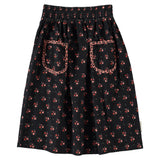 Piupiuchick Long Skirt | Black W/ Flowers