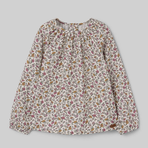 Popelin top mauve floral raglan sleeve || 16.3
