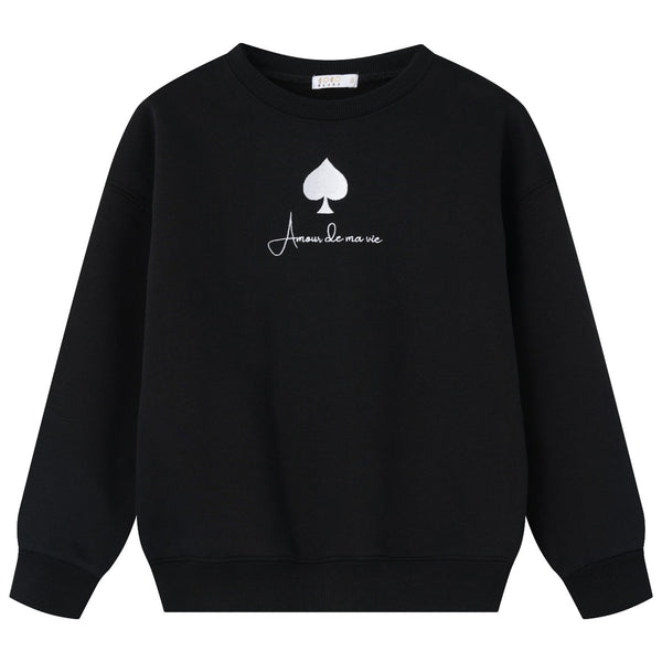 Coco Blanc Crew Sweatshirt Black
