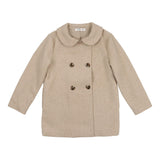 Coco Blanc Double Breasted Coat Oat