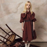 Unlabel Splash Dress Rust