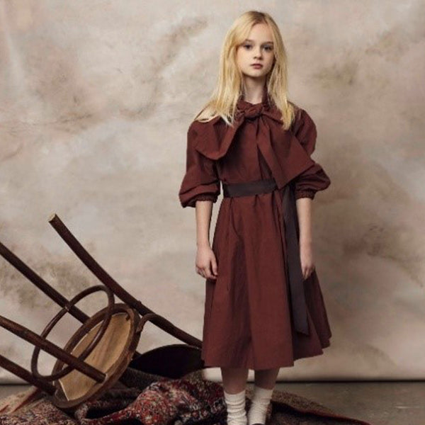 Unlabel Splash Dress Rust